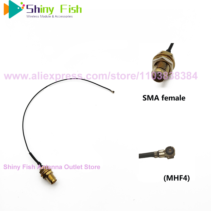 10 peças sma fêmea para mhf4 cabo de transferência rf trança para módulo m.2 RM520GN-GL FM350-GL EM160R-GL FM190-GL SIM7600G-H