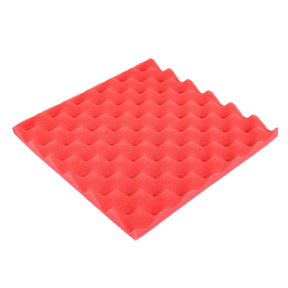 Forma de huevo, baldosas insonorizadas, azulejos con absorción de sonido, pegatina de espuma para decoración del hogar, estudio de oficina, silencio, negro, rojo y azul: red