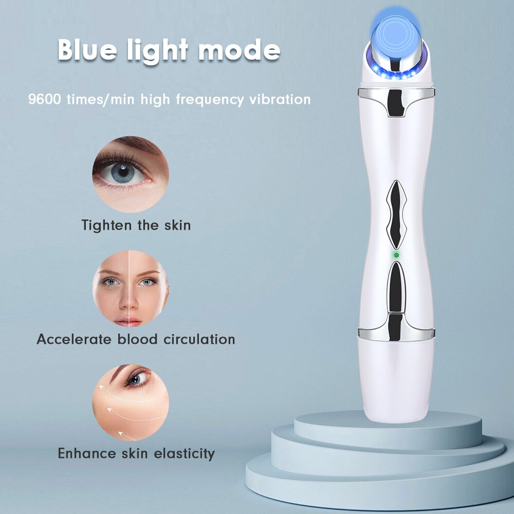 Ipl Eye Beauty Apparaat Verwarming Huidverjonging Apparaat Rood Blauw Massage Eye Massager Anti Rimpel Anti Aging Facial Massage