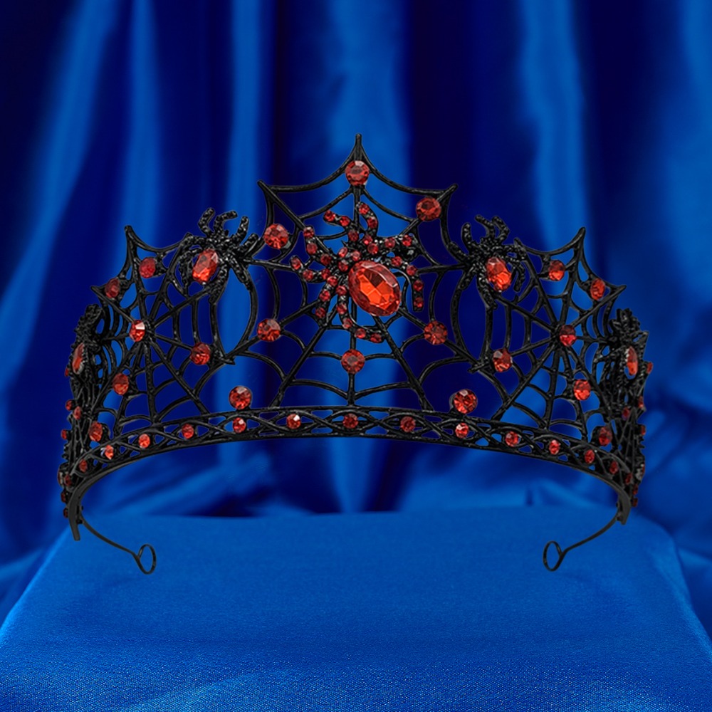 Couronne de Tête de Mort Gothique en Plastique pour ixd'Halloween, Bandeau de Sauna, Sorcière, Noir, Mascotte, Pièce, Décorations, Dame