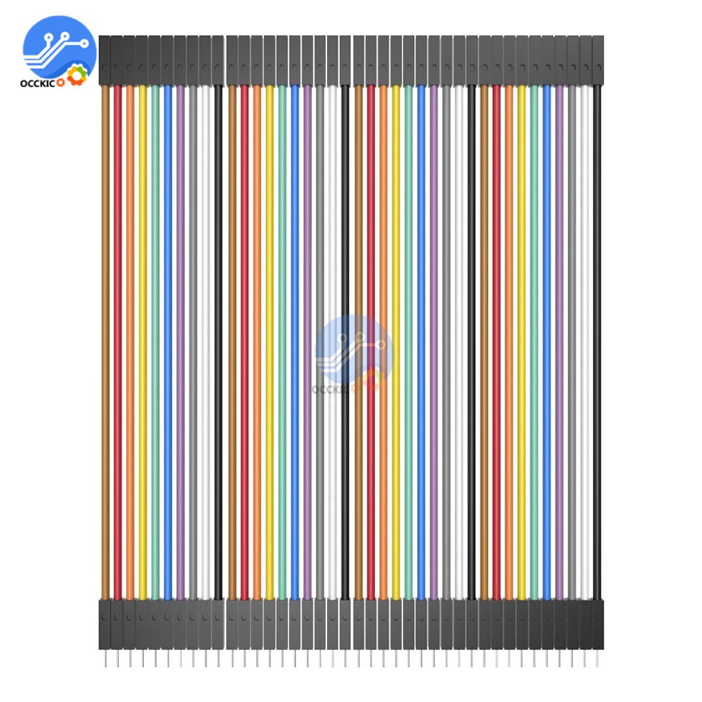 40PCS Dupont 10CM 2.54MM 1P-1P Male To Female Jumper Wire Ribbon Cable For Arduino