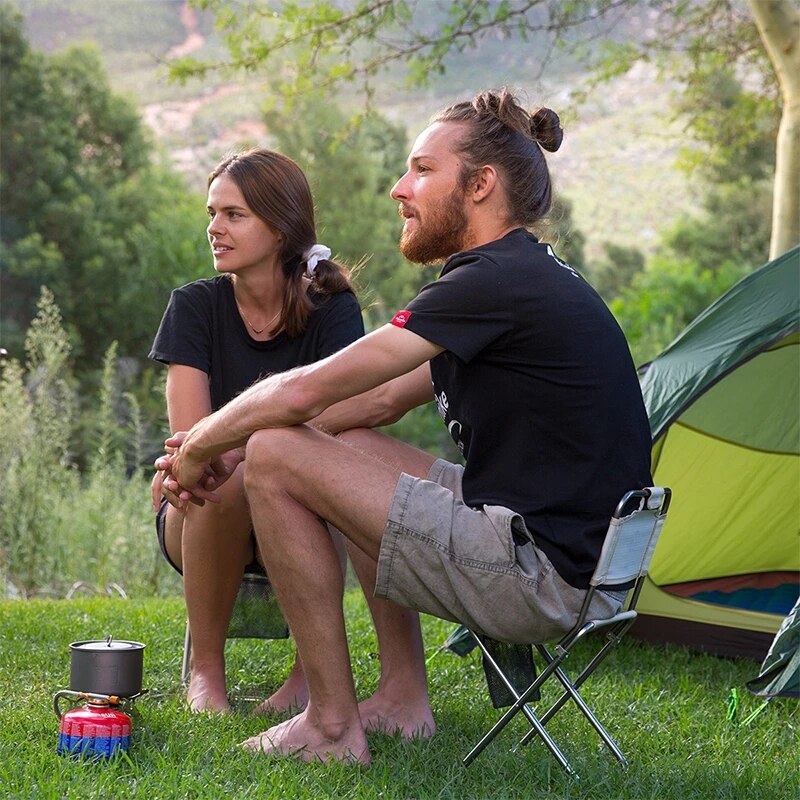 Naturehike bärbar ultralätt utomhus vikbar pall fiske strand picknick aluminiumlegering oxford tyg campingstol