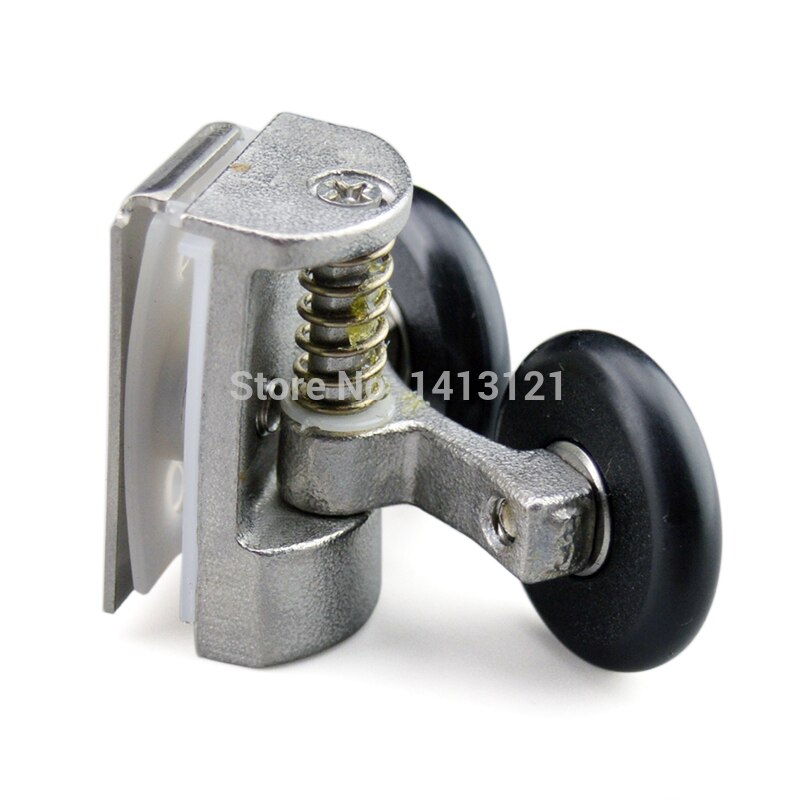 Circular shower room roller ultra-quiet Bouncing wheel sliding door pulley hanging rail track nylon wheel glass hardware part