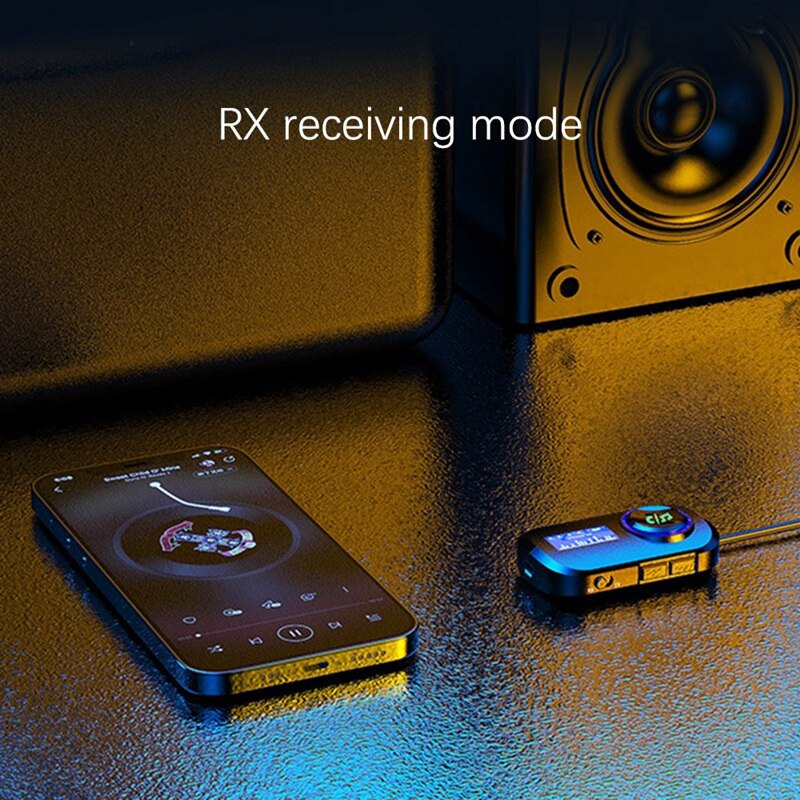 Auto-lcd-display-audio-transmitter-receiver bluetooth 5.0 aux stereo  mp3 -player freisprecheinrichtung drahtlosadapter