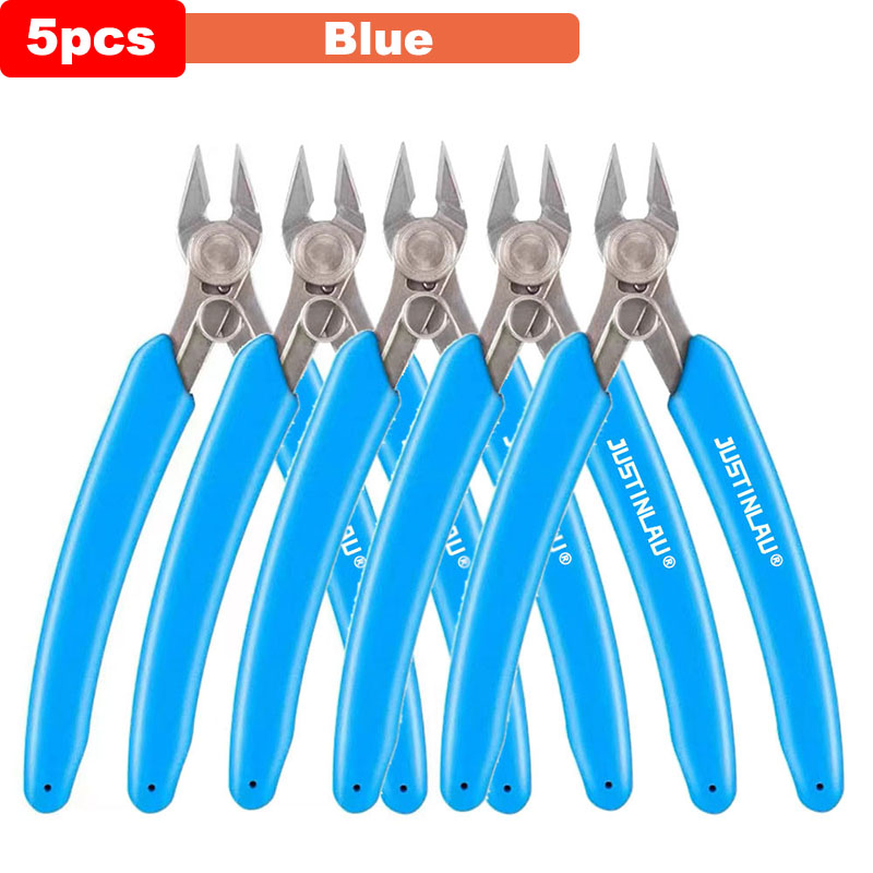 Alicates universales de acero inoxidable, pinzas de corte lateral Diagonal electrónicas DIY, cortador de cables, piezas de impresora 3D, herramientas manuales