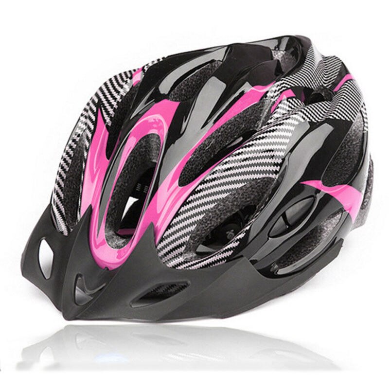 Brand Bicycle Helmets Matte Black Men Women Bike Helmet Mountain Road Bike Integrally Molded Cycling Helmets 6 Colors: Pink