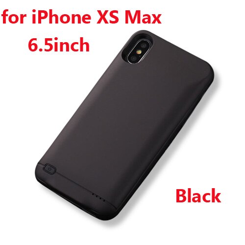 10000mAh Battery Charger Cases For iphone 6 6s 7 8 Plus Power Bank Charging Case For iphone X XS Max XR 6 s power bank Case: XS Max Black