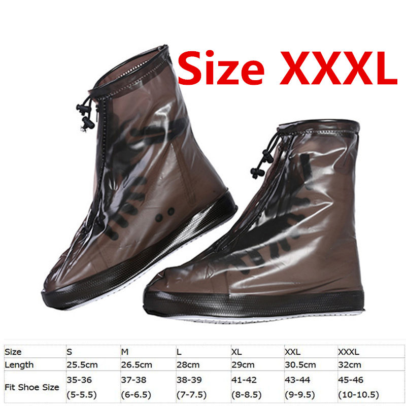 Bottes de pêche à talons hauts, cuissardes à talons hauts, imperméables, plates, semelle épaisse antidérapante: Coffee-XXXL