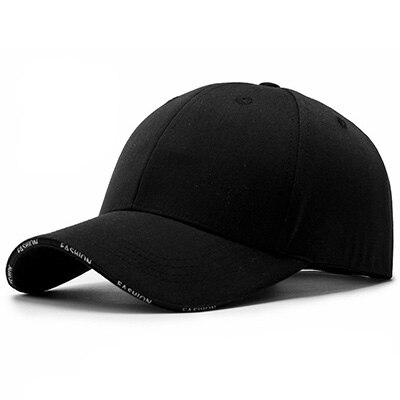 Sort voksen unisex afslappet solid par baseball kasketter snapback hatte til mænd baseball kasket kvinder mænd hvid baseball kasket hat kasket: Sort