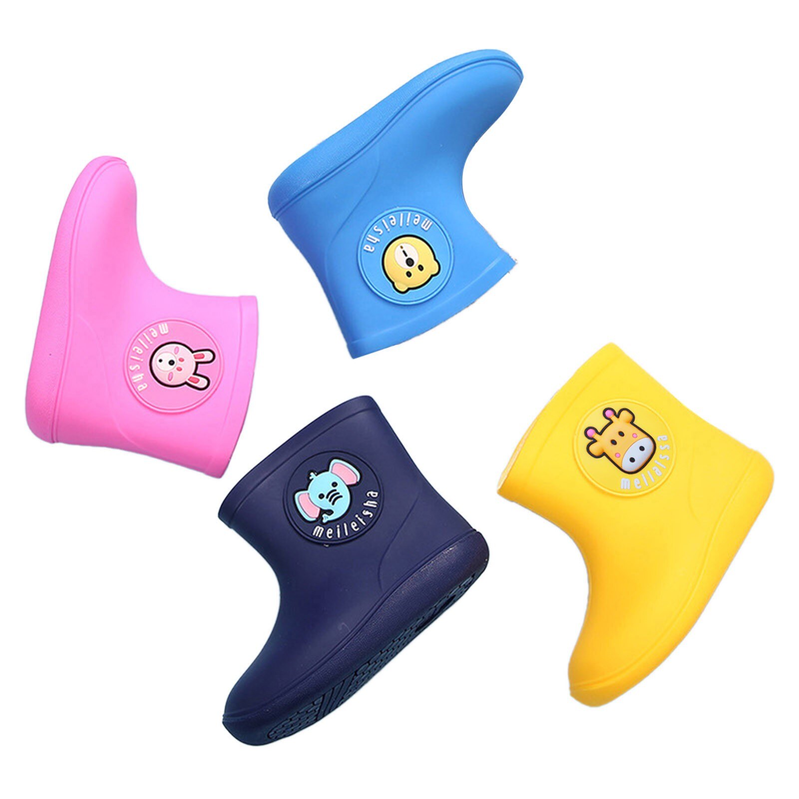 Children Cartoon Rain Shoes Toddler Kids Baby Boys Girls Rubber Rain Boots Waterproof Non-slip Shoes Kids Shoes Bota Infantil