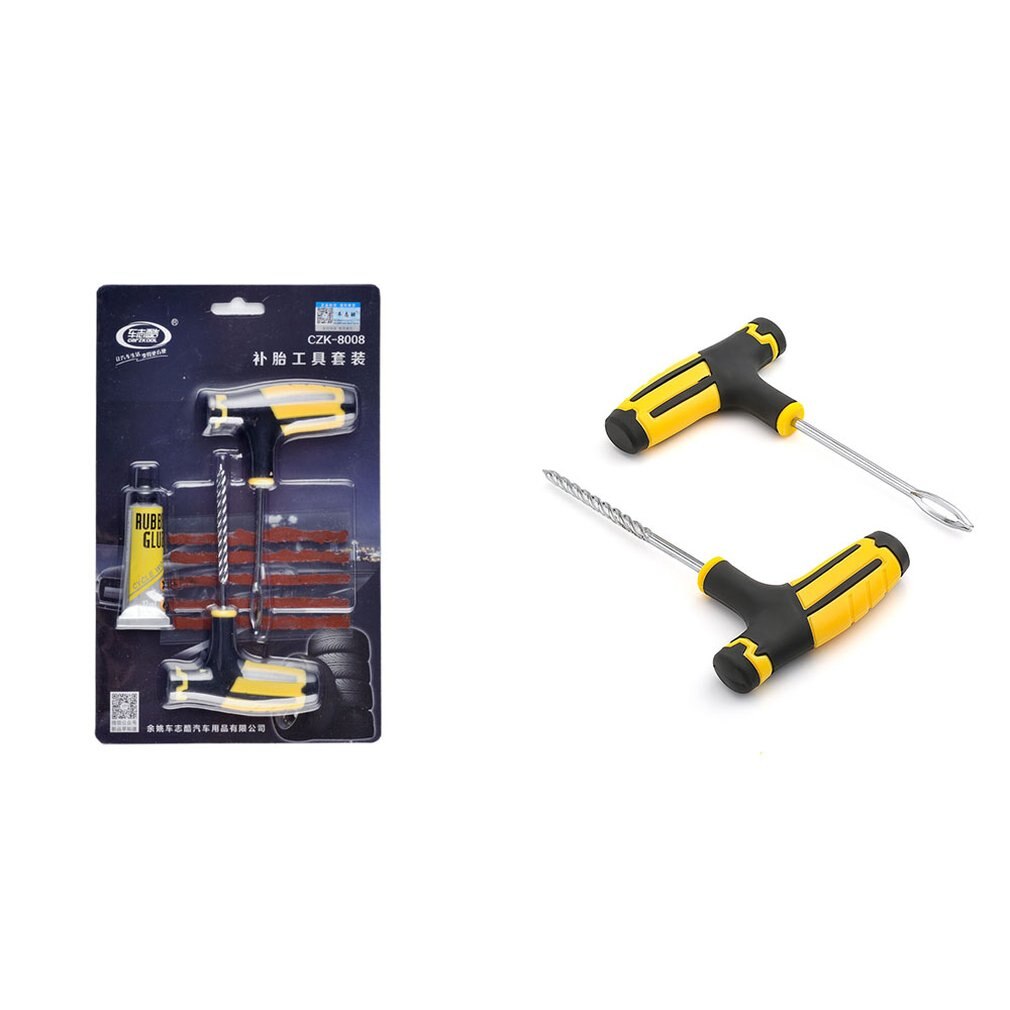 Auto Vacuüm Band Reparatie Tools Auto Bandenreparatiesets Strip Snelle Lijm Vloeibare Professionele Draagbare Compact