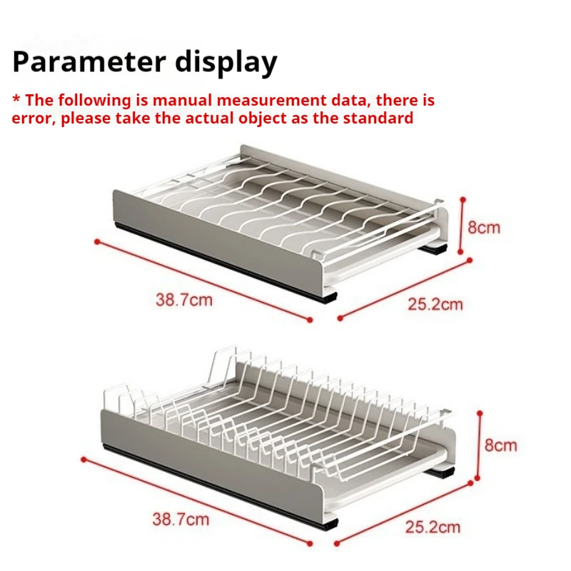 Keuken Uittrekbaar Schotel Opbergrek Huishoudelijke Kast Ponsvrij Schotel Trekmand Lade-type Afdruiprek Plaat Afvoerrek