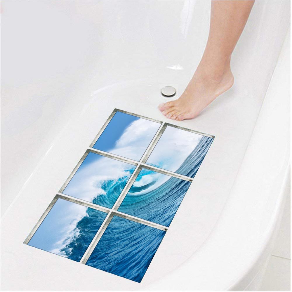 3D Badewanne Selbst-Klebstoff nicht-Unterhose Umweltschutz Aufkleber freundlicher Badewanne Wasserdicht Verschleiß-beständig Wc Aufkleber: 007