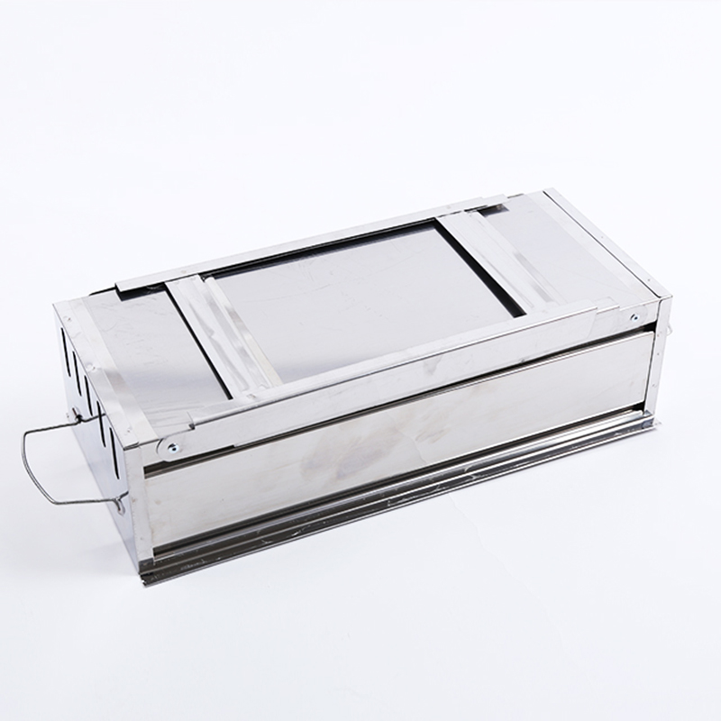 Outdoor portable home square stainless steel metal bbq grill on table