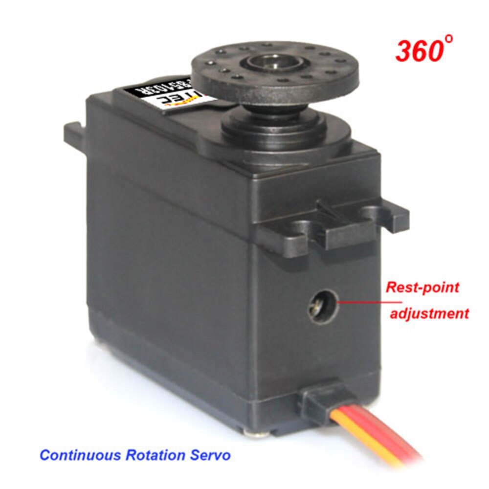 RCmall-servomotor a control remoto, 4 piezas, Feetech FS5103R, 3kg.cm, rotación continua de 360 grados, analógico, para Robot, coche inteligente, barco, FZ3413