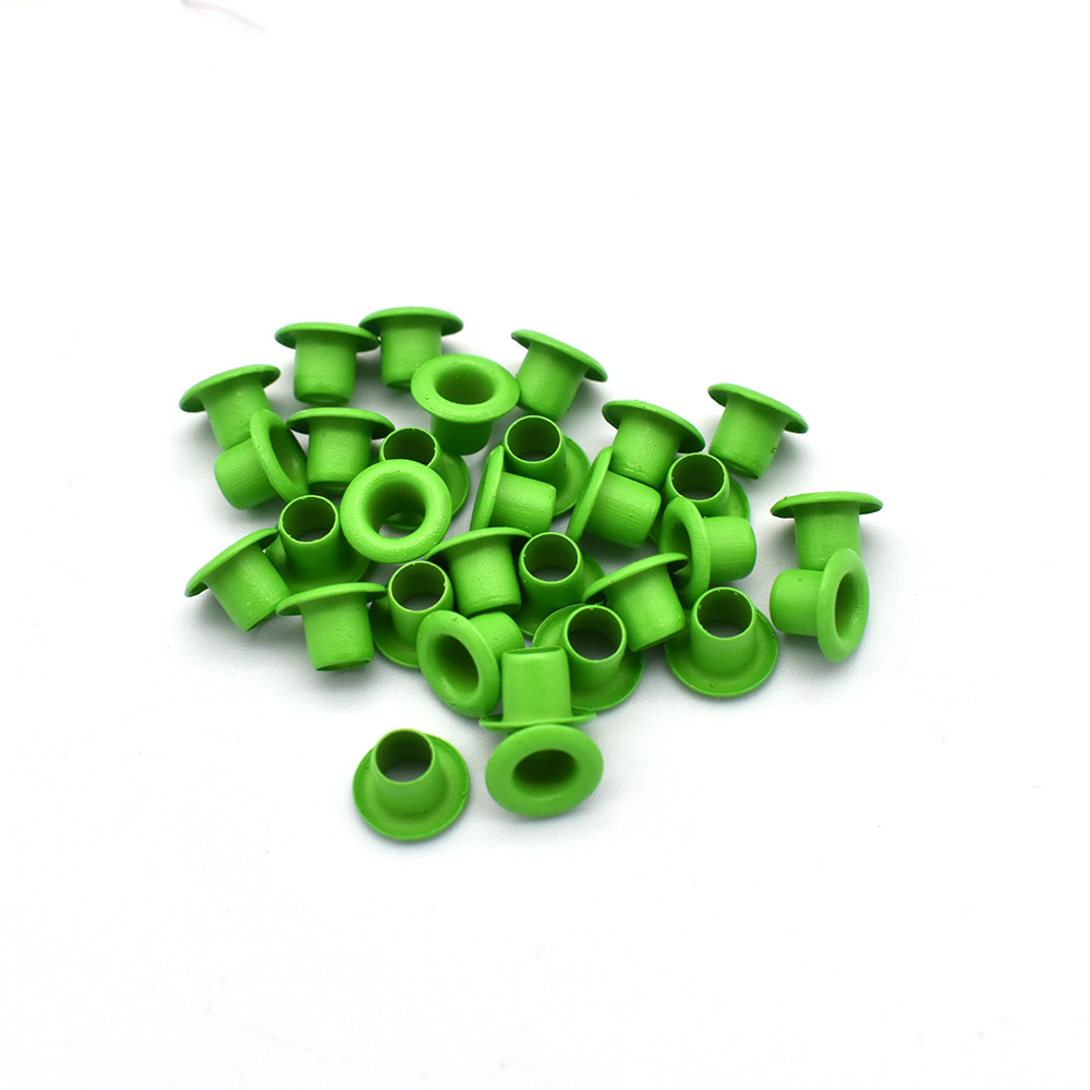 3mm Tiny Eyelet in 7 color Brass Eyelets Grommets Metal eyelet For DIY Clothing Scrapbooking Craft Projects 100pcs: Light green