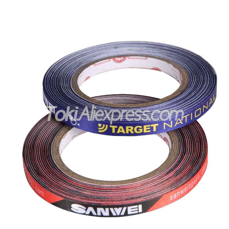 1Cm * 25M Sanwei Tafeltennis Racket Rand Tape Side Protector Originele Doel Nationale Ping Pong Bat Beschermende tape Accessoires