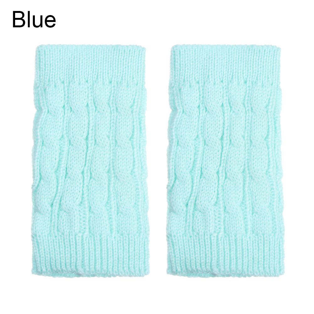 1Pc Vrouwen Winter Warme Lange Boot Sokken Knie Hoge Bohemen Winter Gebreide Beenwarmers Laarzen Slobkousen Acryl Wollen Sokken: D-Blue