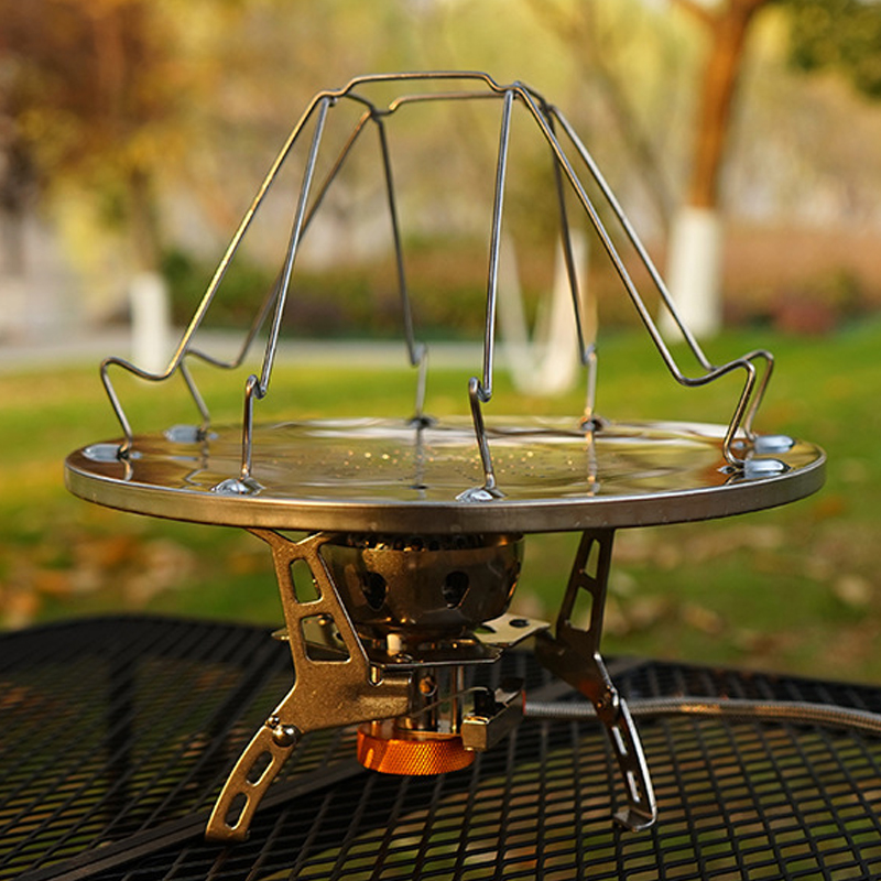 Tostadora portátil Simple de acero inoxidable, tostadora para acampar al aire libre, tostadora portátil plegable, horno multiusos, parrilla para acampar