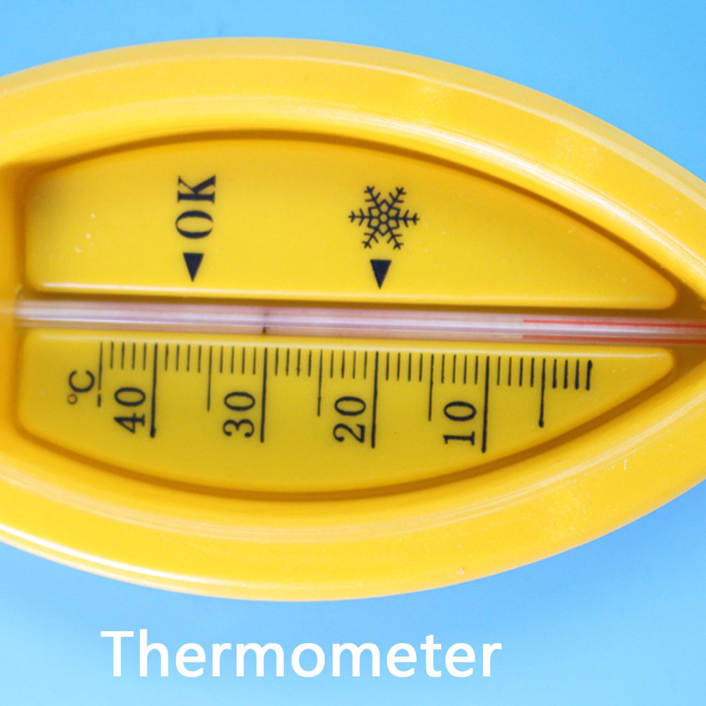 Termómetros no tóxicos resistentes a altas temperaturas húmedos secos dobles para niños pequeños, termómetros de medición para la ducha, cuidado de seguridad, novedosa forma de pez