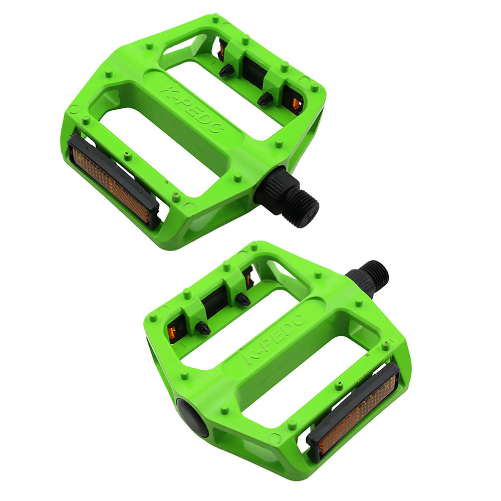 K-PEDC fiets pedalen MTB racefiets pedaal vouwfiets aluminium pedalen mtb fiets accessoires onderdelen: Green