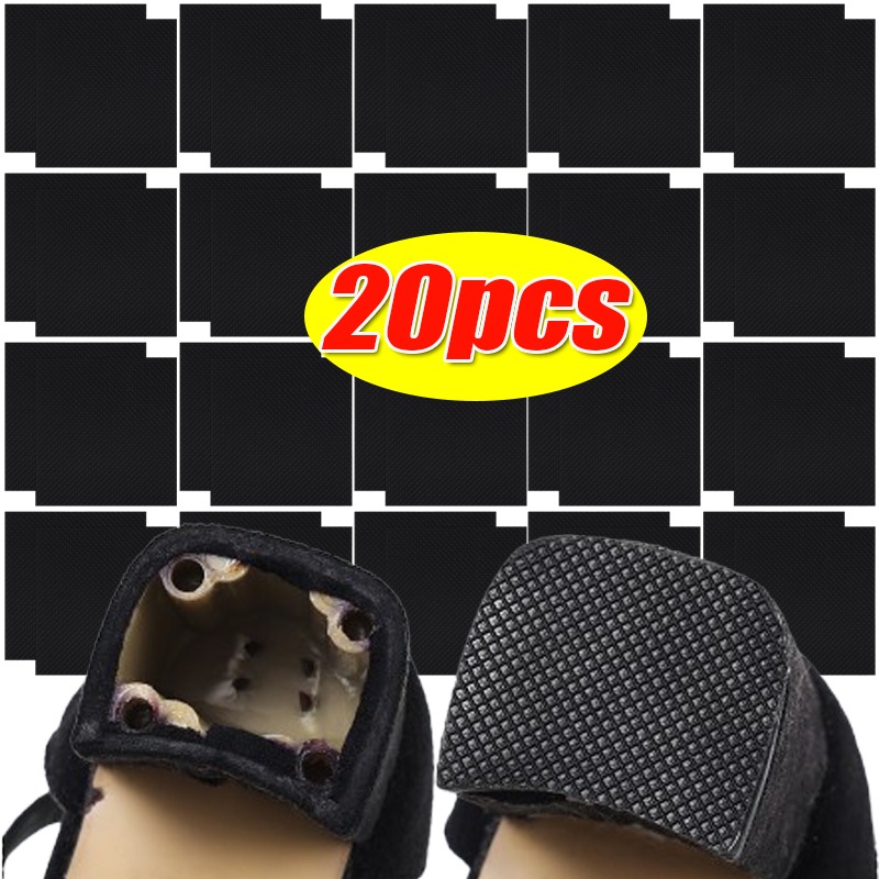 Women Outsole Pad Oxford Frosted Sticker Shoe Bottom Patch Pads Shoes Accessories High Heel Anti-slip Shoe Protector 2/20pcs