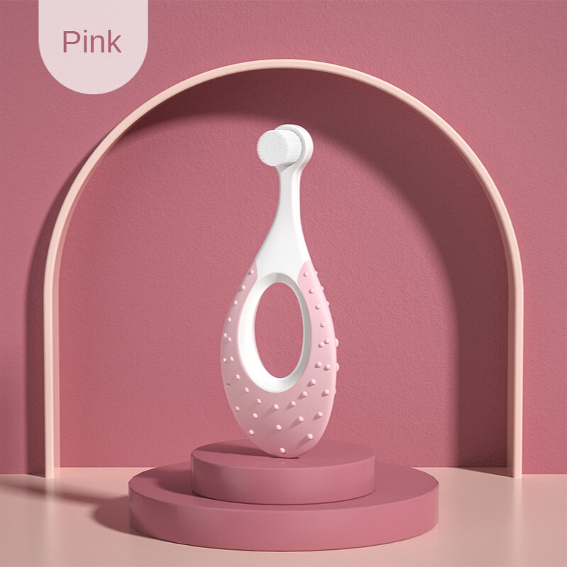 Baby Toothbrush Toddler Toothbrush for Age 0-3 Years Old Extra Soft Toothbrush Soft Floss Bristle for Baby Gum Care: pink