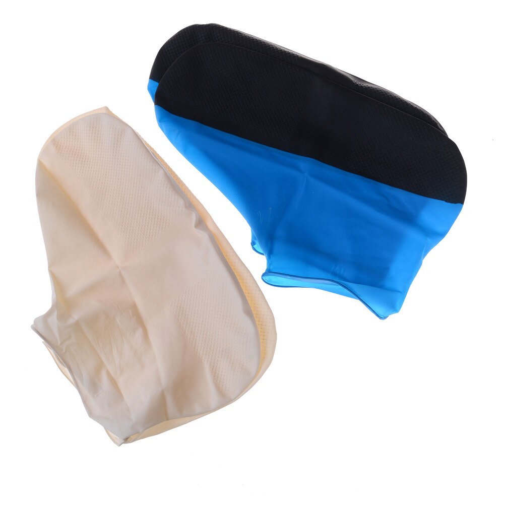 2 st skor lätt att bära överdragsskor rivsäker stövelskydd elasticitet latex regnskydd vattentätt skoskydd för män kvinnor