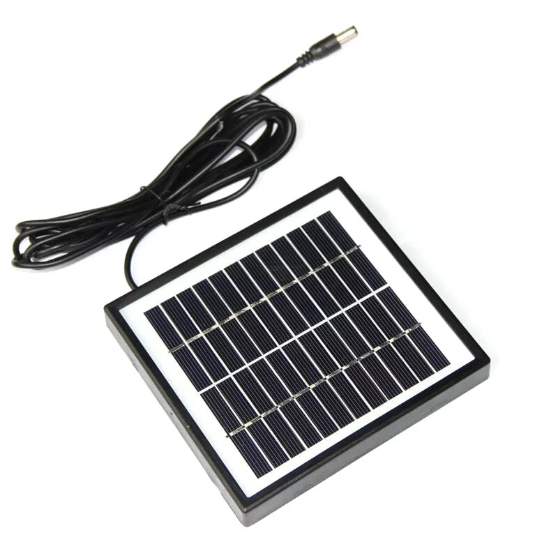 12V 5W Solar Panel Polysilicon with Frame & 3M Cable DIY Solar Cell For Garden Camping Portable