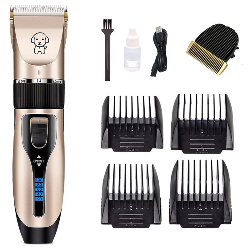 Pet Dog Hair Clippers Grooming Electric Scissor Rechargeable Cordless Shaver Low Noise Haircut Tool Pets Haircut Machine: 03