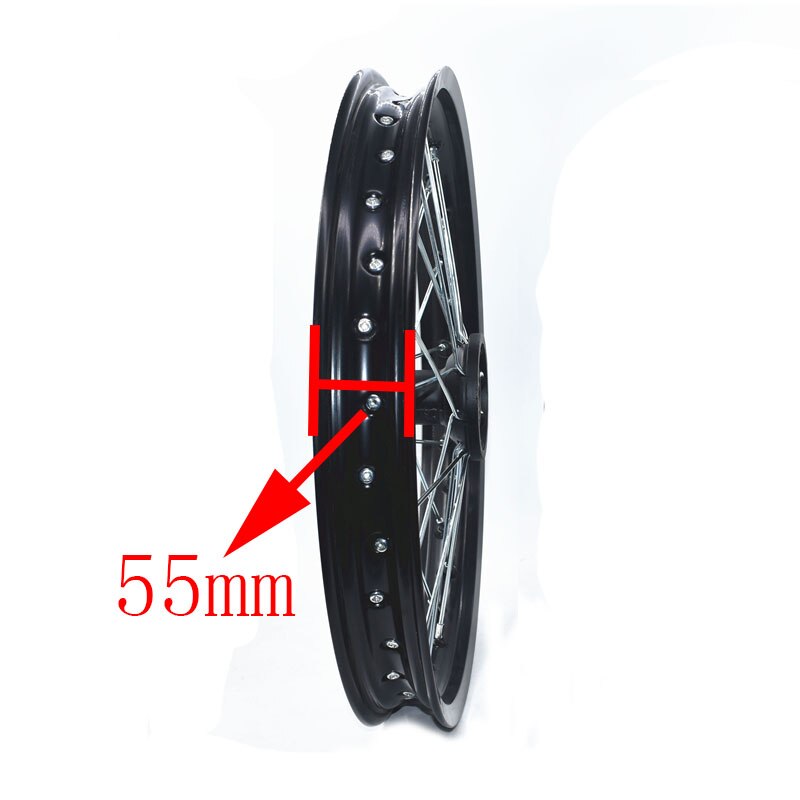 Llantas delanteras y traseras para motocicleta, llantas de aleación de aluminio de 1,60-17 pulgadas, 1,85-14 pulgadas, cubo negro para KLX CRF KTM Kayo BSE Dirt Pit Bike
