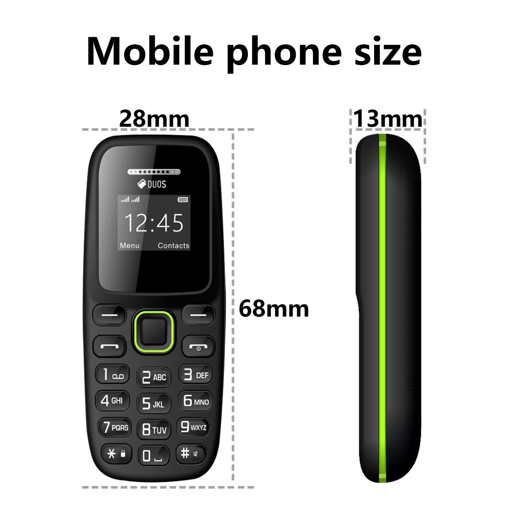 BM310 Piccoli telefoni cellulari Auricolare Bluetooth sbloccato Telefono Registrazione automatica delle chiamate a bassa radiazione Doppio telefono cellulare piccolo SIM