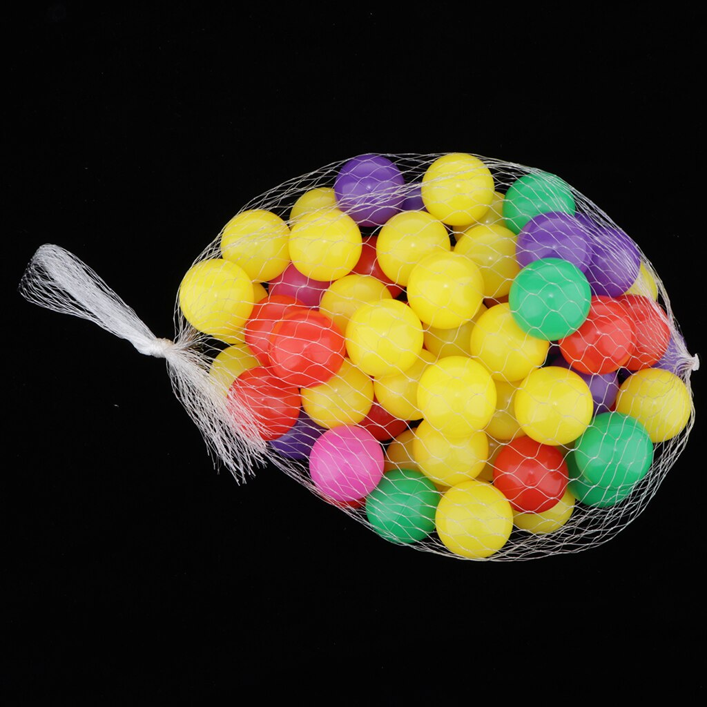 100Pcs Colorful Ball Cultivate Cognition Soft Plastic Ball 5.5cm