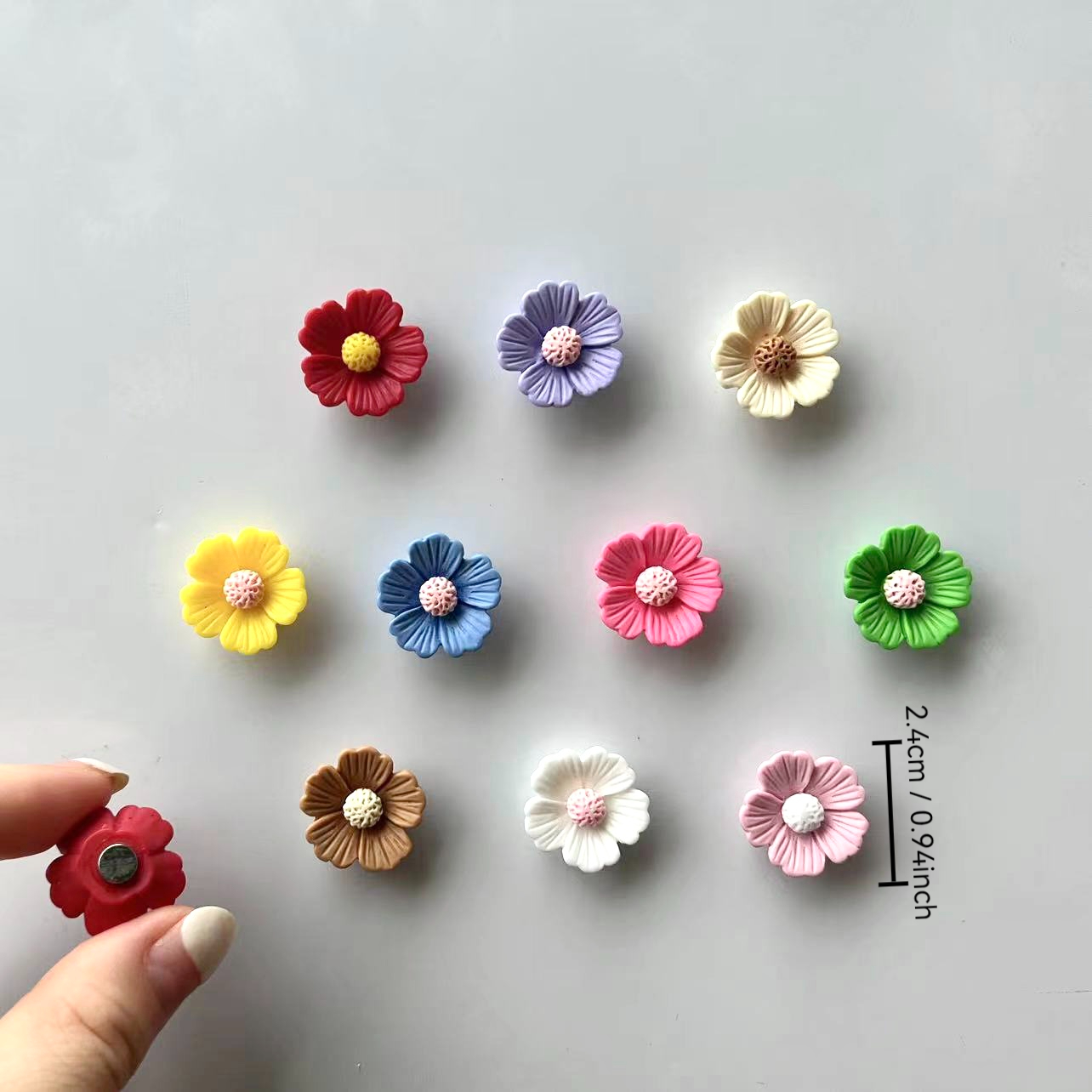 10 Stück zehn Farben niedlicher Kühlschrankmagnet, Heimdekoration, kreativer Tafelmagnet