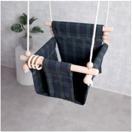 Baby Veiligheid Swing Stoel Opknoping Schommels Baby Speelgoed Kinderen Schommelstoel Canvas Seat 0-12 Maanden Baby Outdoor Binnen Kamer decoraties: D