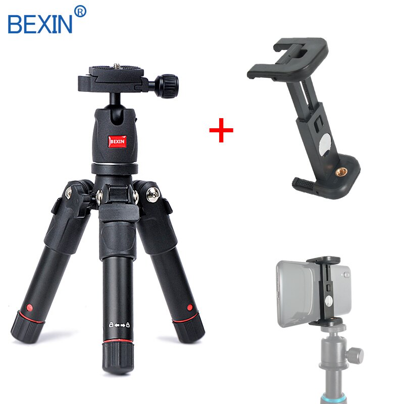Dslr kamera mini stativ bärbar aluminium resa kompakt lätt flexibel kamera stativ fäste för kamera smart mobiltelefon: Uppsättning 3