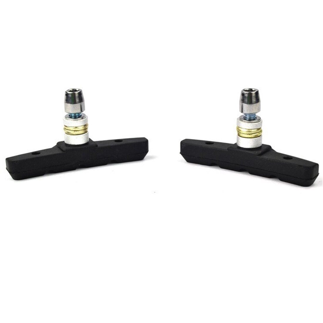 2PCS Bicycle Mountain Brake V-brake pads with Mud Trough Silent Bicycle Brake Pads Road Bike Brake Pads Rubber Sheet Replaceable