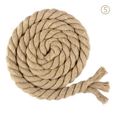 5 mètres 100%  coton 10mm 3 actions cordons de coton torsadés corde de coton tissée sac de bricolage cordon de serrage ceinture sangle accessoires de décoration: Kaki
