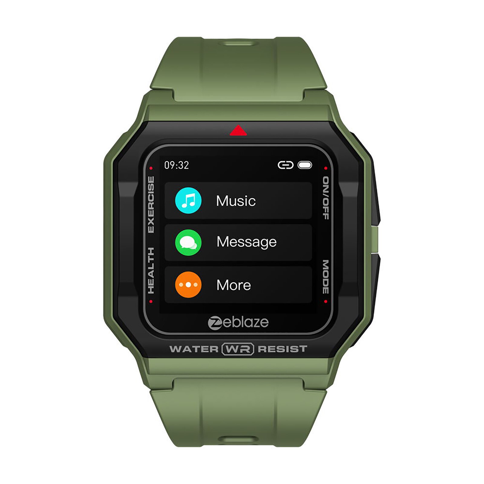 Zeblaze Ares Retro Smart Watch Man Women's Smartwatches Wristwatch Heart Rate Blood Pressure 13 Sports Modes Smart Watch: Green