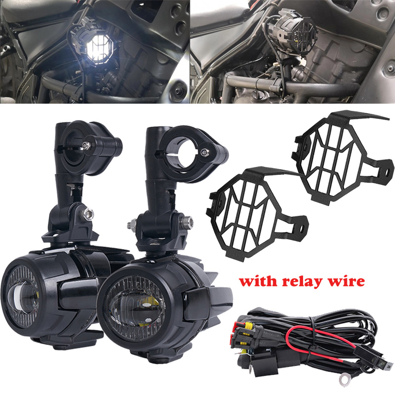 Luces LED antiniebla para motocicleta, luces auxiliares de conducción para BMW R1200GS LC R 1250GS R1250GS F800GS GSR1200 F850GS F750GS Adv