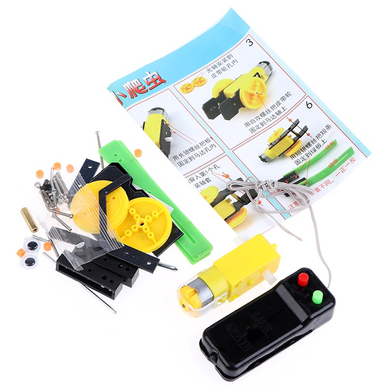1 Set DIY Wire Control Climb Robot Assembled Kits Toy Experimental Teaching Tool