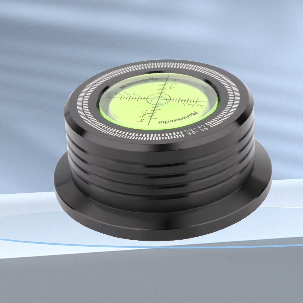 Monosaudio 50Hz/60hz LP Vinyl Record Disc Town Aluminum Alloy Stabilizer Measure Vibration Balanced For Turntable Phonograph