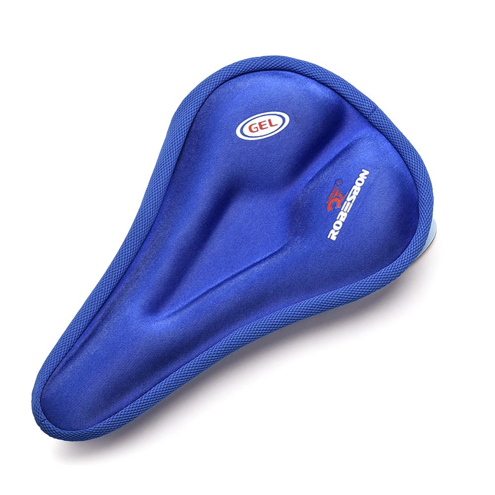 Universal 3D Gel Pad Soft Thick Bike Bicycle Saddle Cover Cycling Cycle Seat Cushion Bike Riding Seat Sitting Protecter: Navy Blue