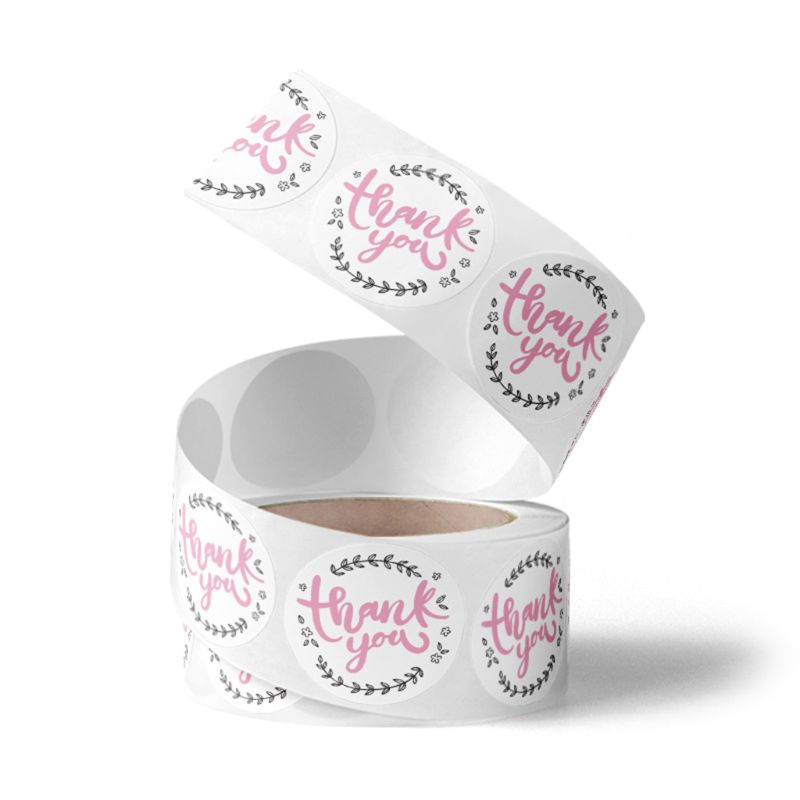 500 szt. Miłego dnia naklejki okrągła pieczęć etykieta dla małego sklepu ślub opakowanie na prezent koperta papiernicze naklejki