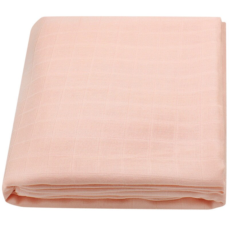 120x120cm bambusowy koc do przewijania koce dla niemowląt muślin do przewijania w jednolitym kolorze gładka kolorowa bawełniana kocyk dziecięcy noworodek: Tender Powder