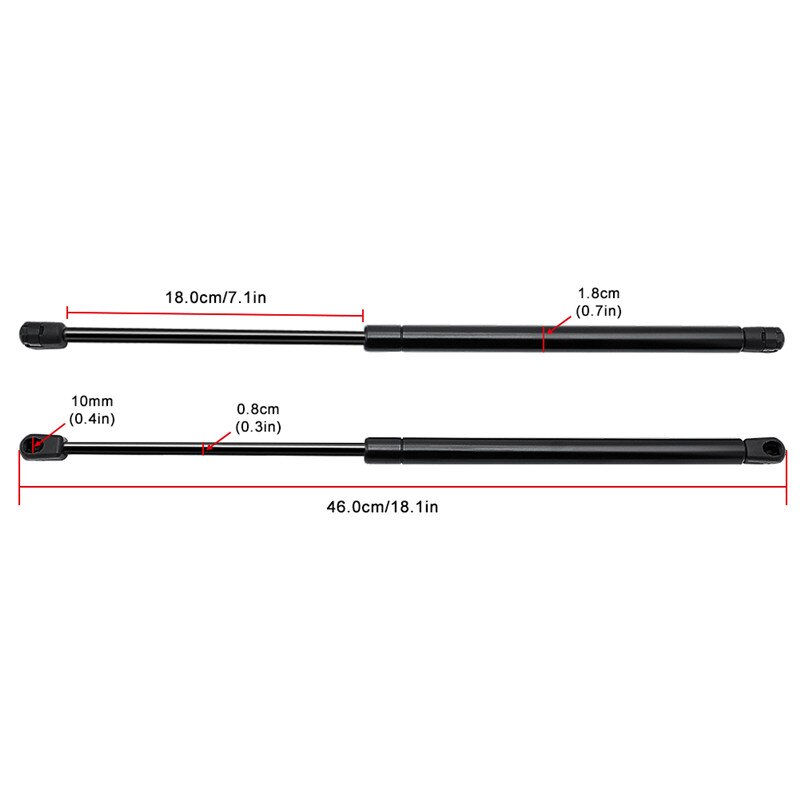 2x Car Front Hood Gas Spring Lift Support Strut Shock For Jeep Cherokee KJ 2001-2007 Vehicle Accessories