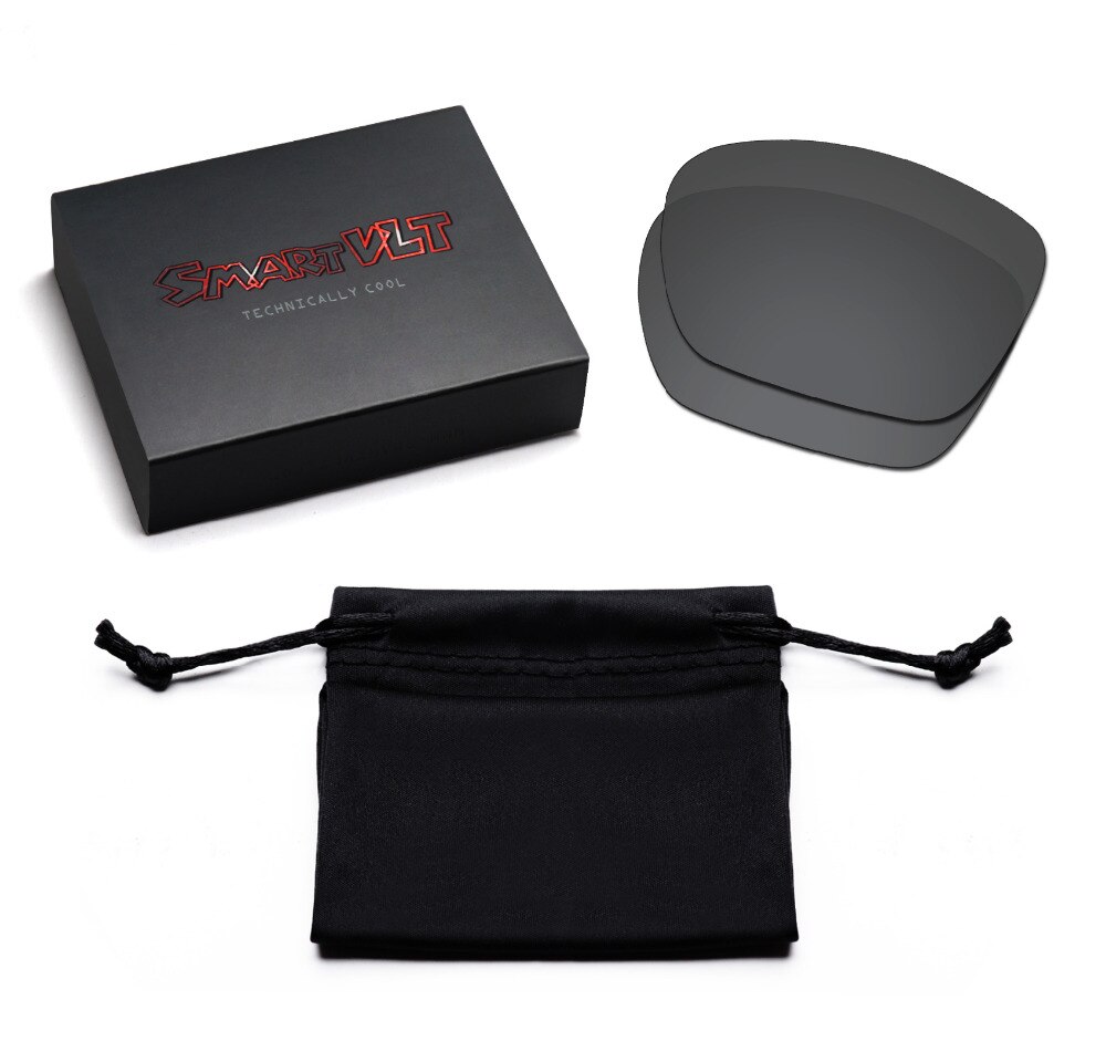 SmartVLT 3 Pairs Gepolariseerde Zonnebril Vervanging Lenzen voor Oakley Twoface XL Stealth Zwart en Zilver Titanium en Fire Red