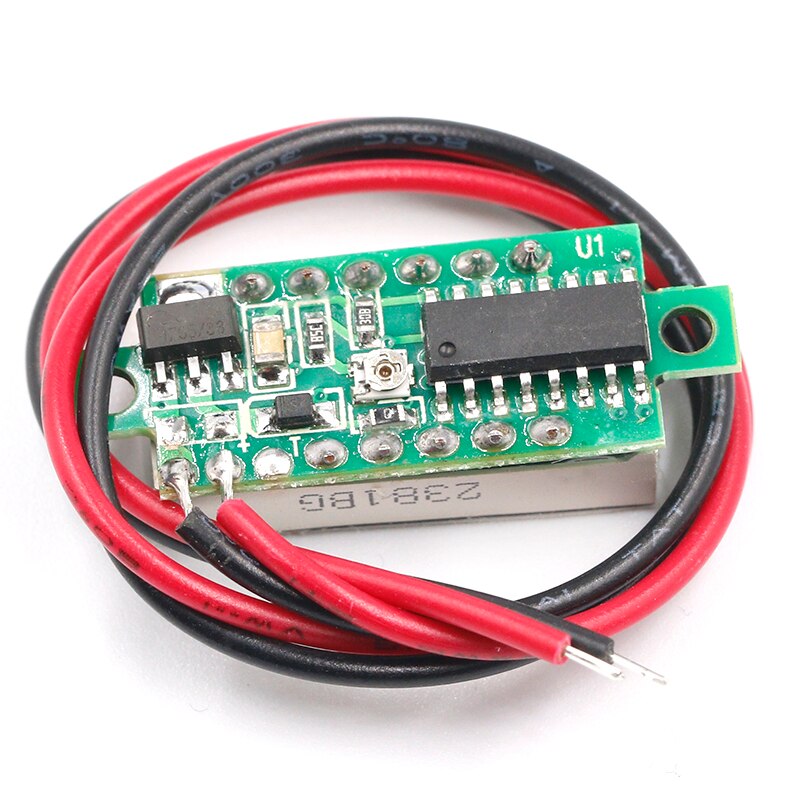 Three line precision DC digital voltmeter head LED digital voltmeter DC4.5V-30V 0.28 Inch Mini Digital Voltmeter 0-100V