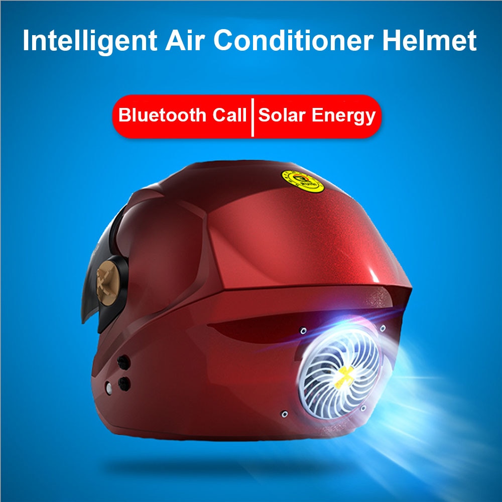 KDsafe-casco de motorista con Bluetooth para hombre y mujer, medio casco de energía Solar, ultraligero, para las cuatro estaciones, ventilador de verano
