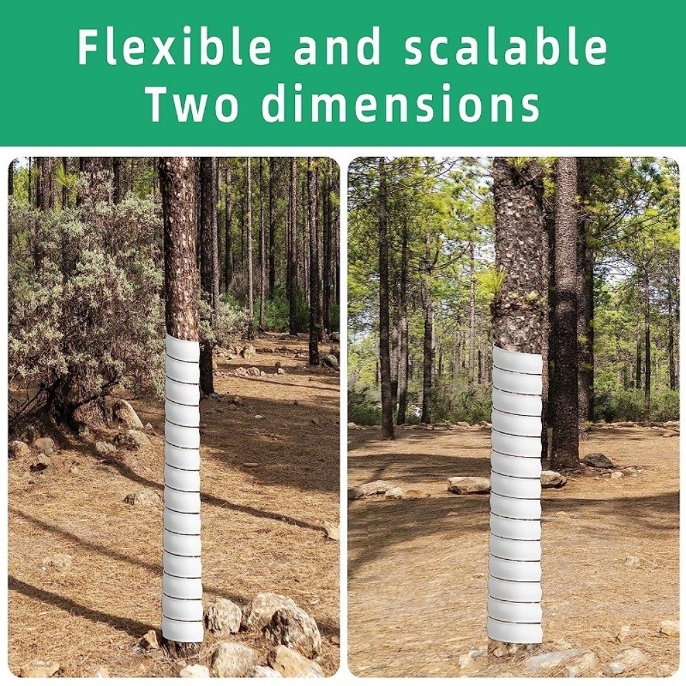 Ochraniacz na kora drzewa 40 cm, spiralny plastikowy ochraniacz tronu drzewa, elastyczne owijki, osłona odporna na gryzienie, ochrona przed jeleniami.